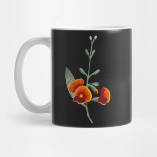 orange color blossom Mug